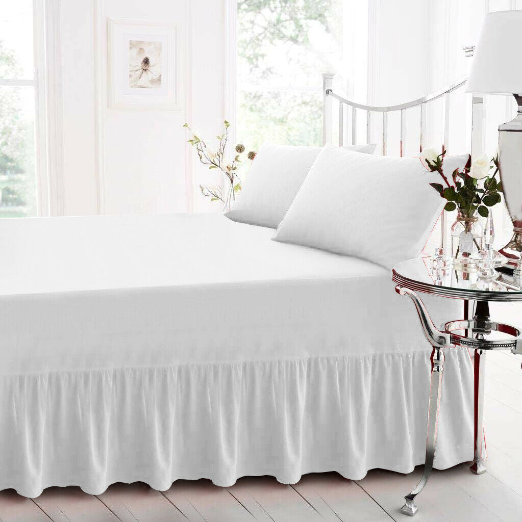 Special Sizes Extra Deep Fire Retardant Fitted Valance Sheet Single Double Size frill 6" to 18" Polycotton Bed Sheets ⭐⭐⭐⭐