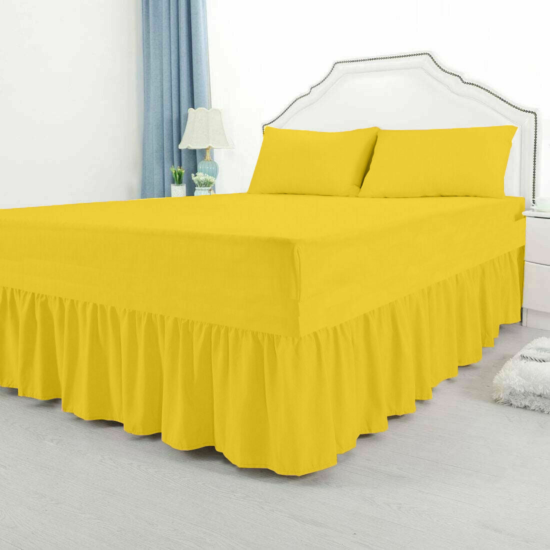 Special Sizes Extra Deep Fire Retardant Fitted Valance Sheet King S. King Size frill 20" to 30" Polycotton Bed Sheets ⭐⭐⭐⭐⭐