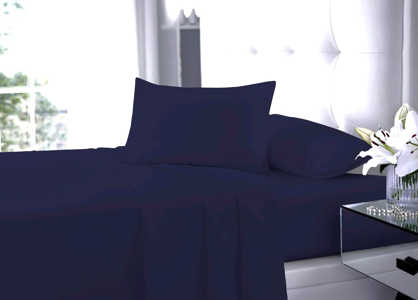 Flat Sheet Bed Sheets Poly Cotton Percale all Sizes ⭐⭐⭐⭐