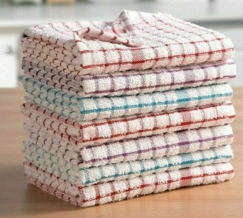Tea Towels UK Kitchen Sets Terry Dish Cleaning Pack Of 3,6,9 Or 12 Tea Towels bulk buy⭐⭐⭐⭐⭐