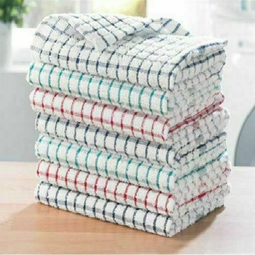 Tea Towels UK Kitchen Sets Terry Dish Cleaning Pack Of 3,6,9 Or 12 Tea Towels bulk buy⭐⭐⭐⭐⭐