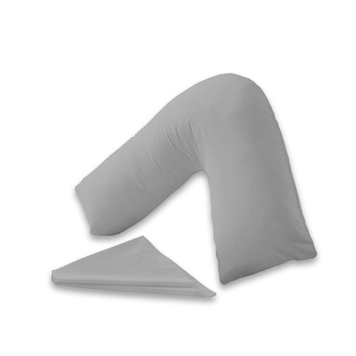 V Shaped Poly Cotton Pillow Case Orthopedic Pregnancy Back & Neck Support Cover ⭐⭐⭐⭐⭐