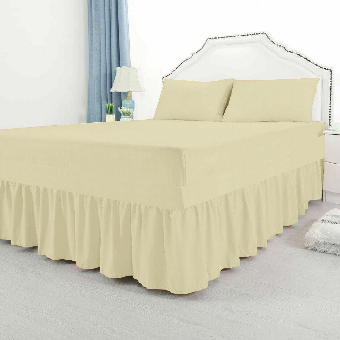Special Sizes Extra Deep Fire Retardant Fitted Valance Sheet King S. King Size frill 6" to 18" Polycotton Bed Sheets ⭐⭐⭐⭐