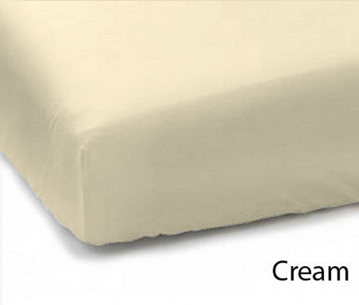 Extra Deep Fitted Sheet 16" 100% Egyptian Cotton 200TC all 4 sizes 12 color ⭐⭐⭐⭐⭐