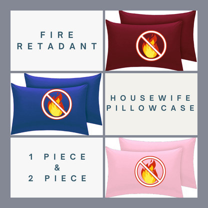 Fire Retardant House Wife Pillow Case Pillow Covers (BS7-175 Crib7)