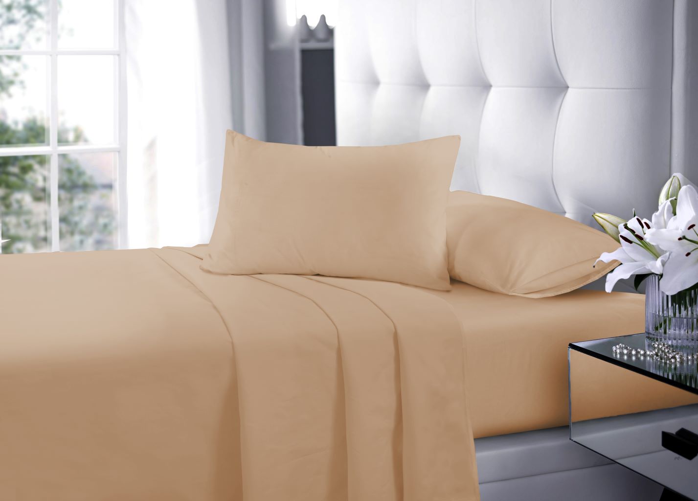 Flat Sheet Bed Sheets Poly Cotton Percale all Sizes ⭐⭐⭐⭐