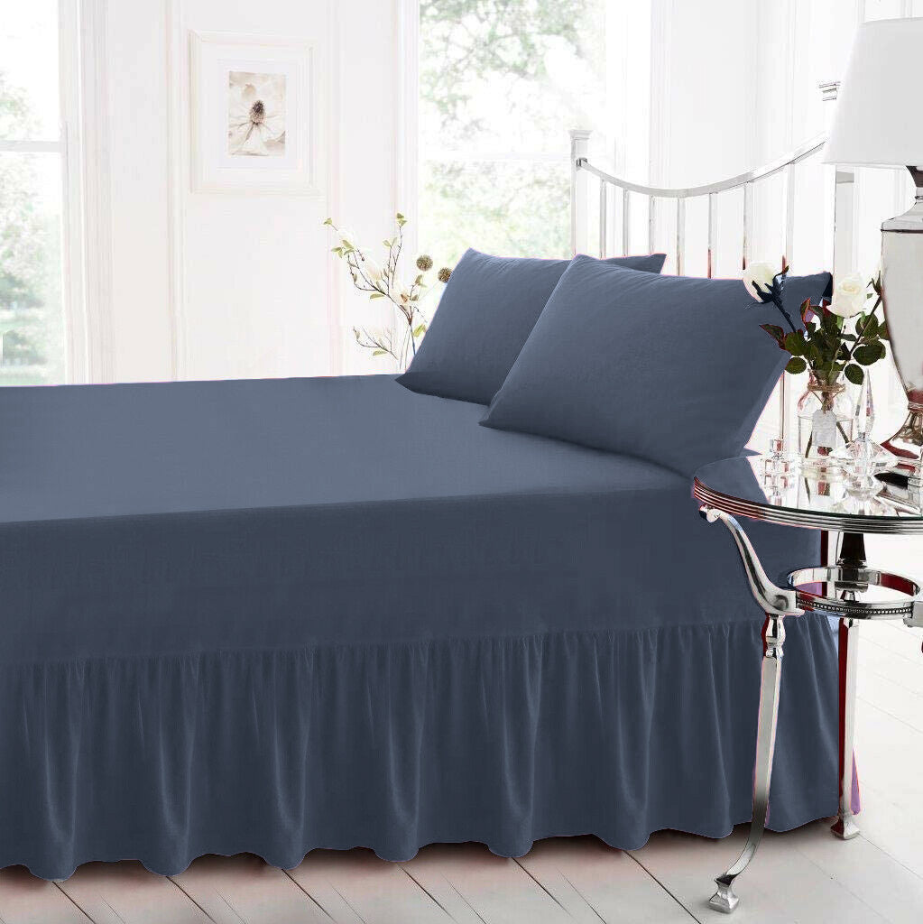 Extra Deep Fire Retardant Fitted Valance Sheet Single Double Size Polycotton Bed Sheets ⭐⭐⭐⭐