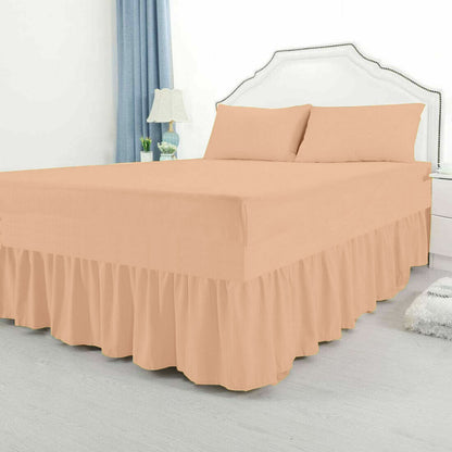 Extra Deep Fitted Valance Sheet all Sizes Polycotton Bed Sheets