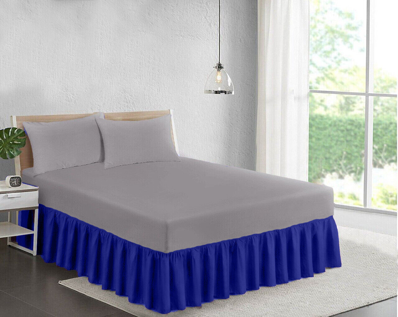 Plain Dyed Pleated Platform Base Valance Sheets 6”-30” Frill Length All Bed Size ⭐⭐⭐⭐⭐