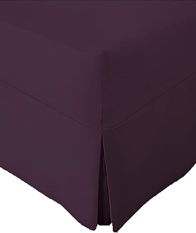Extra Deep Non Iron Percale 180 Thread Count Fitted Valance Sheet Pleated ⭐⭐⭐⭐⭐