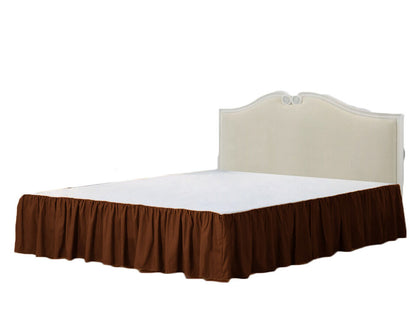 Base PLATFORM Pleated Valance Sheets PERCALE  Poly Cotton 180TC All Sizes & Colors ⭐⭐⭐⭐